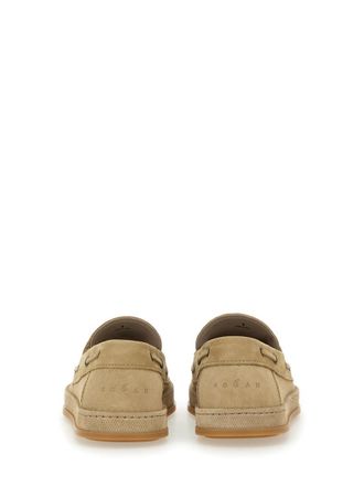 Hogan Calfskin Boat Loafer - Beige
