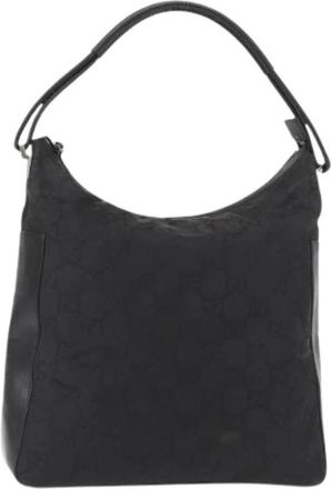 Gucci Pre-owned Shoulder Bags, female, Black, Size: ONE SIZE Pre-owned Vintage Nylon Shoulder Bag