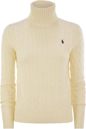Polo Ralph Lauren Wool And Cashmere Cable-Knit Turtleneck Sweater