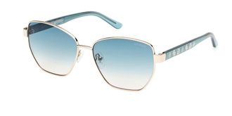 Guess GU00102 32P Womens Sunglasses Gold Size 56