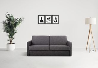 HOME AFFAIRE Schlafsofa »Goldpoint 162 cm, Dauerschläfer, Liegefläche 120/200cm,« 2-Sitzer mit Dauerschläfer-Funktion, Bonell-Federkernmatratze