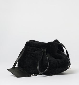 Hogan Borsa Mini Bucket Hogan in shearling e pelle