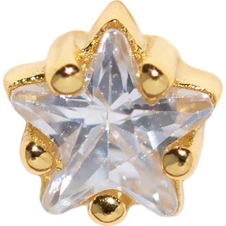 Girls Crew Teeniest Brightest Star Piercing Style Single Stud Earring in Gold at Nordstrom