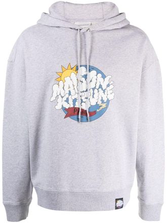 Maison Kitsun&eacute; Hoodie met print - Grijs