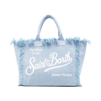 MC2 Saint Barth Tote Bags, male, Blue, Size: ONE SIZE Vanity Tote Bag