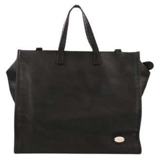 Fendi Pre-owned Selleria Roman Leather 2way Tote Bag - Dames - Vintage Shopper - Zwart - ONE Size - Leer - Vintage