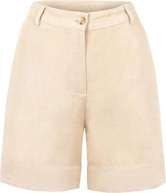 H&eacute;st Casual Shorts - Dames - Korte Broeken - Beige - 2XL - Korte Broeken