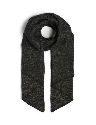 Pieces Womens Pcpyron Long Scarf Noos Bc, Black/Detail: Gold Lurex, One Size