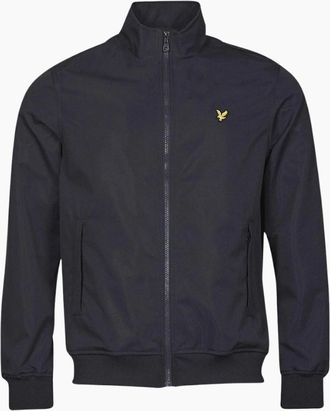 Lyle & Scott Mens Lyle & Scott Navy Blue Mesh Backed Funnel Neck Jacket - Black - Size: 38/Regular