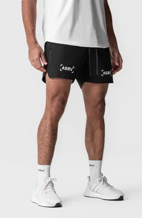 ASRV Tetra-Lite 5 Linerless Short in Black white Bracket at Nordstrom, Size X-Small