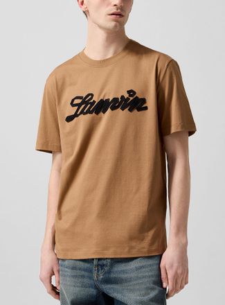 Lanvin Mens Ribbon logo T-shirt