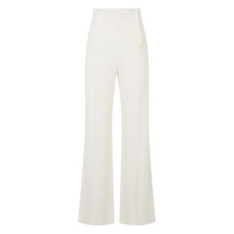 Alberta Ferretti Wide-leg Trousers - female - Alberta Ferretti - Wide Trousers - Beige - S - Trousers