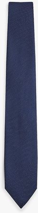 Tommy Hilfiger Mens Geometric Silk-Blend Tie - Blue