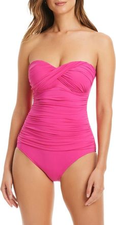 Bleu Rod Beattie Kore Twist One-Piece Swimsuit in Pink Punch at Nordstrom, Size 10