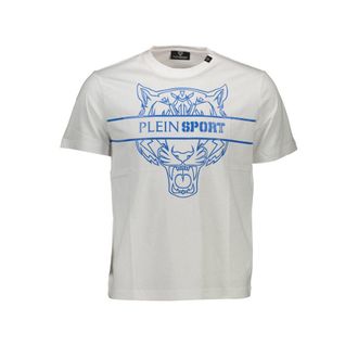 Plein Sport Witte Katoenen Heren T-Shirt