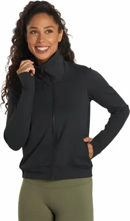 Prana Layna Performance Jacket In Black Camo