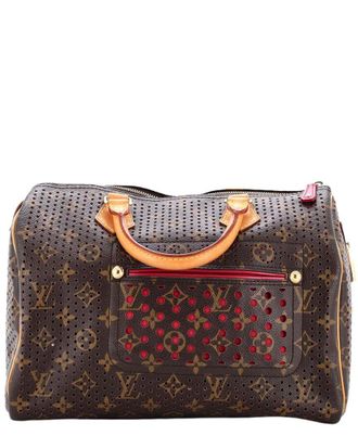 Louis Vuitton Speedy Handbag Perforated Monogram Canvas 30 (Authentic Pre- Loved)