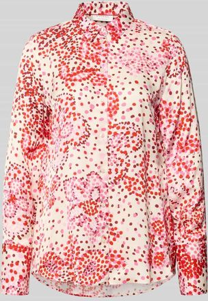 Eterna Bluse aus Viskose mit verl&auml;ngertem R&uuml;cken in Rot, Gr&ouml;&szlig;e 34