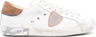 Philippe Model Prsx Tennis sneakers - men - Calf Leather/Fabric/Fabric/Calf Leather/Rubber - 45 - White