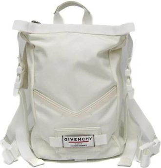 Givenchy Pre-owned Canvas backpacks - Dames - Vintage Rugzakken - Wit - ONE Size - Leer - Vintage