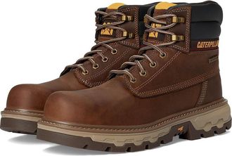 CAT Colorado Equip 6 Waterproof Composite toe Mens Work Boots Pyrimid : 8.5 EE - Wide, Leather