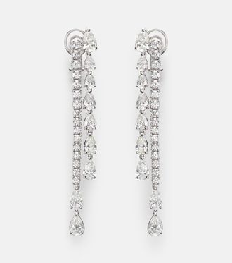 Bucherer Classics Twist 18kt white gold earrings with diamonds
