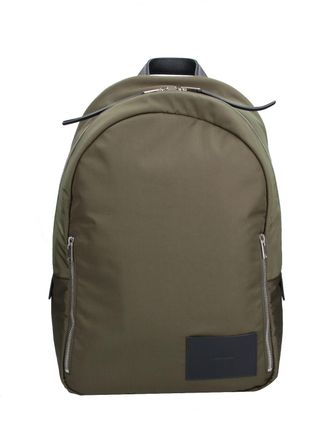 Jil Sander Green Urban Double Zip Fabric Backpack