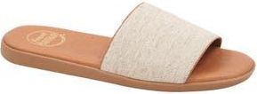 André Assous Paloma Slide Sandal in Beige Linen at Nordstrom Rack, Size 6