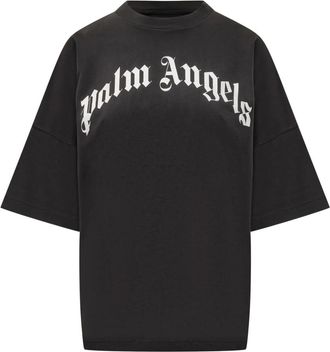 Palm Angels T-Shirts, female, Black, XS, Black T-Shirt 1003