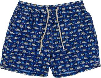 MC2 Saint Barth Badmode, Heren, Blauw, S, Lighting Micro Fantasy-Ultralichte Zwemshort