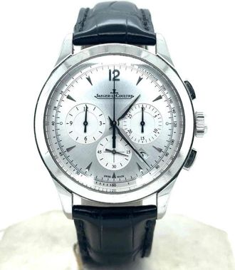 Jaeger-LeCoultre Pre-owned Jaeger LeCoultre Chronograph Automatic Silver Dial Watch Q1538420
