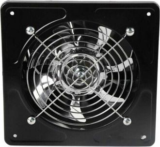 OEM Ventilatore Permanente, Ventilatore Permanente, Cappa Aspirante Da 15,2 Cm, Apertura 150 Mm, Cappa A Parete Da 40 W Per Cucina E Bagno (nero)