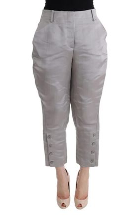 Ermanno Scervino Silk Cropped Casual Womens Pants