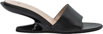 N&deg;21 Heeled Mules - Dames - Muiltjes - Zwart - 37 1/2 EU - Leer - Schoenen