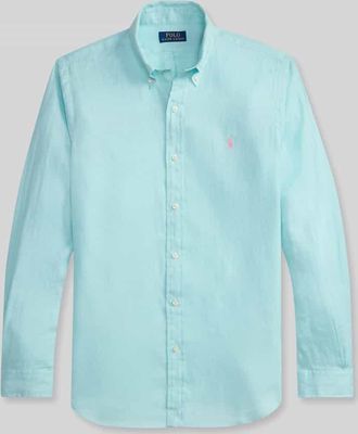 Polo Ralph Lauren Regular Fit Freizeithemd aus reinem Leinen in Aqua, Gr&ouml;&szlig;e XXL