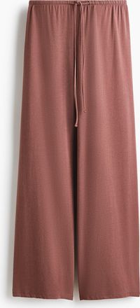 H&M Pyjamahose aus Viskosegemisch - Dunkles Mattrosa