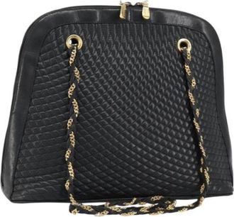 Bally Pre-owned Shoulder Bags, female, Black, Size: ONE SIZE Pre-owned Leather Shoulder Bag