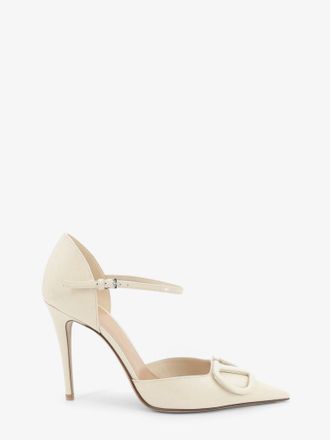 Valentino Garavani D&eacute;collet&eacute; DOrsay in vernice con VLogo Signature - VALENTINO GARAVANI - gender_Woman