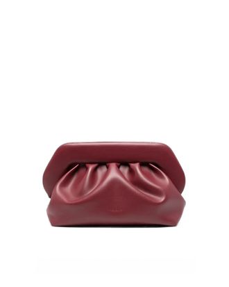 Themoir&egrave; Bios Medium Tawny Port Gathered Vegan Fabric Shoulder Bag