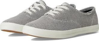Keds Champion Leather Lace Up Womens Lace up casual Shoes White/Black Dalmata Leather : 6.5 B - Medium