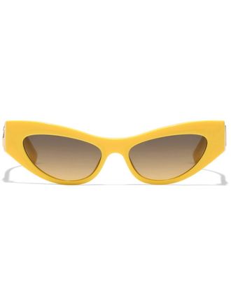Dolce & Gabbana Eyewear Occhiali da sole DNA cat-eye - Giallo