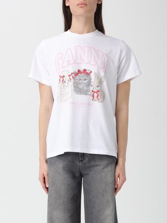 Ganni T-shirt Ganni in cotone con stampa logo