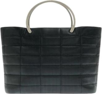 Chanel Pre-owned Vintage Kalfsleren Schoudertas - Dames - Vintage Shopper - Zwart - ONE Size - Leer - Vintage