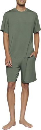 Eberjey Henry Stretch Tencel Modal Short Pajamas in Desert Sage at Nordstrom, Size Xx-Large