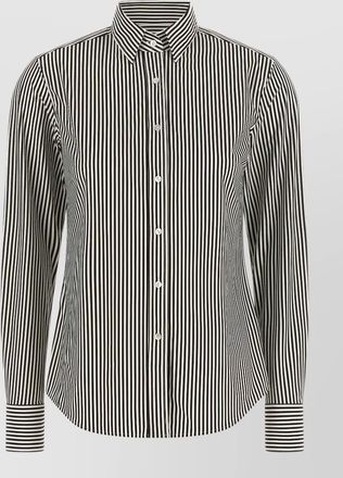 Xacus striped long-sleeve shirt