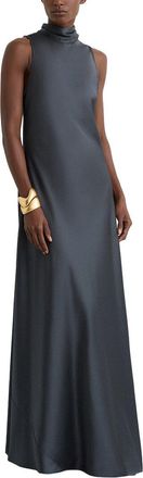 Reiss Fae Satin Cape Maxi Dress