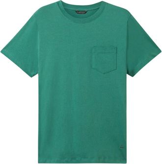 Brooks Brothers Katoenen Zak T-Shirt - Heren - T-shirts - Groen - 2XL - Katoen - Tops