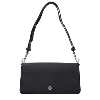 Tory Burch Tory Burch Emerson Damens Leder-Umh&auml;ngetasche Schwarz