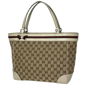Gucci Bolso Tote Pre-owned Vintage - Pre-owned - Mujer - Beige - ONE SIZE