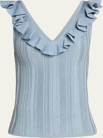 Zimmermann Aster Metallic Frill Top